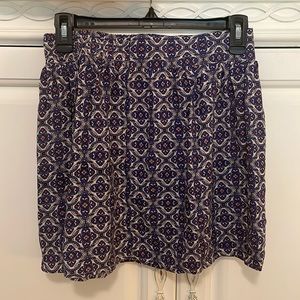 XS/S “living doll” blue Patterned Skirt